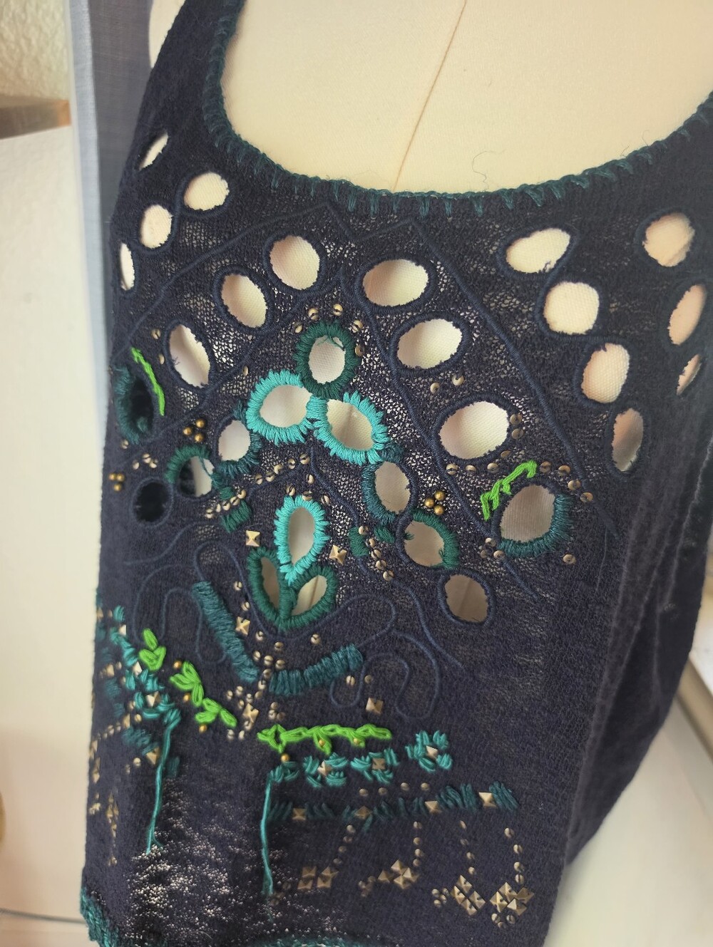 Free People Embroidered Tank - Picture 2 of 6
